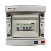 Coffret AC monophasé 6kW (2xC20) avec parafoudre