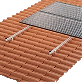 Kit structure Sunfer F23 toit tuile pour 1 panneau portrait